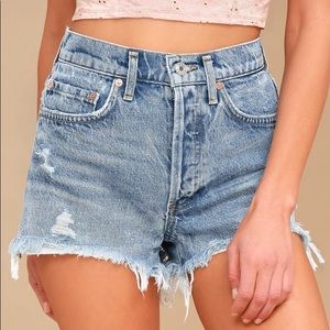 NWT Agolde Parker Denim Shorts